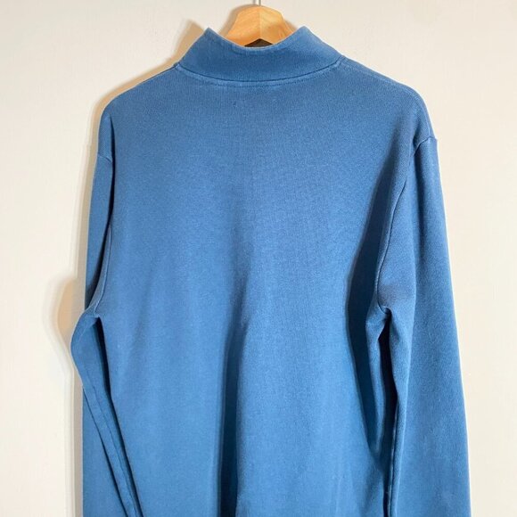 NWOT Calvin Klein Men's Large Liquid Touch Long Sleeve Quarter Zip Blue Pullover - Picture 12 of 16